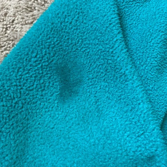 Vintage LL bean fleece jacket teal 90’s medium USA made full zip outdoors - Picture 4 of 5